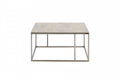 Nela von Musterring - Couchtisch ca. 70 x 70 cm Keramik oxido ice/ Metall schwarz