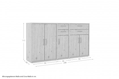 Big Profi Office von Mäusbacher - Highboard in Asteiche Nachbildung