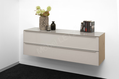 Alegro2 Style von Nolte - Hängekommode Artisan-Eiche & Perlaglas