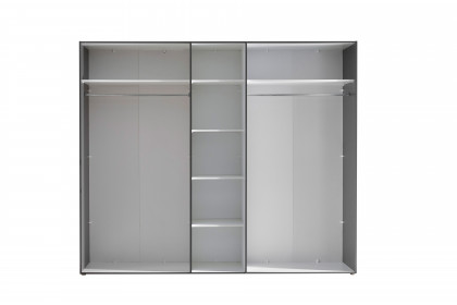 Aska von POL Power - Schlafzimmerschrank 5-türig graphit - Mauvella Oak