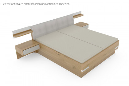 Savona 2.0 von Musterring - Bett Bianco-Eiche mit Springauf-Rahmen