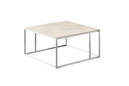 Nela von Musterring - Couchtisch ca. 70 x 70 cm Keramik oxido ice/ Edelstahl