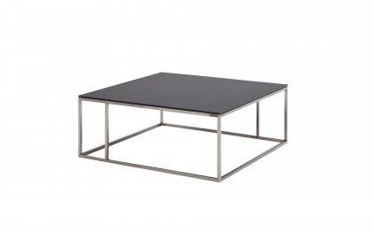 Nela von Musterring - Couchtisch ca. 80 x 80 cm Keramik nero/ Edelstahl