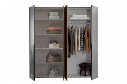 Aska von POL Power - Schlafzimmer-Set graphit - Mauvella Eiche