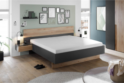 Aska von POL Power - Schlafzimmer-Set graphit - Mauvella Eiche