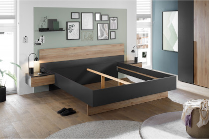 Aska von POL Power - Schlafzimmer-Set graphit - Mauvella Eiche