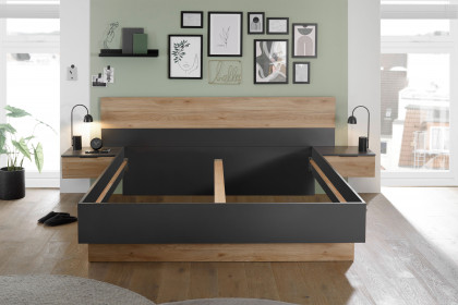 Aska von POL Power - Schlafzimmer-Set graphit - Mauvella Eiche