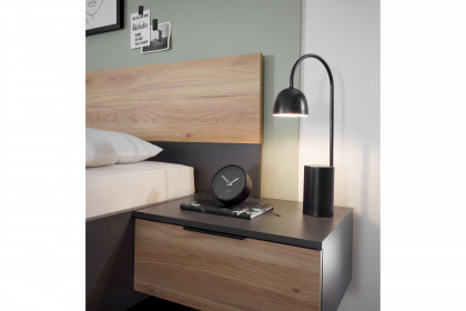 Aska von POL Power - Schlafzimmer-Set graphit - Mauvella Eiche