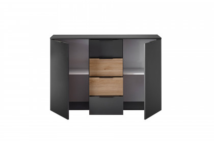 Aska von POL Power - Schlafzimmer-Set graphit - Mauvella Eiche