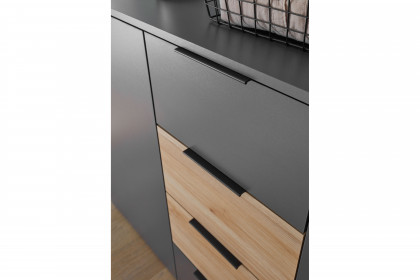 Aska von POL Power - Schlafzimmer-Set graphit - Mauvella Eiche