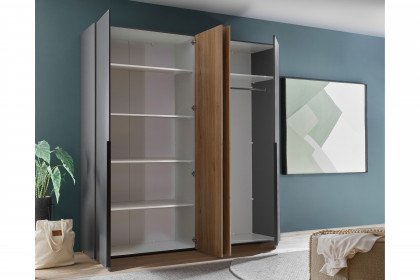 Aska von POL Power - Schlafzimmer-Set graphit - Mauvella Eiche