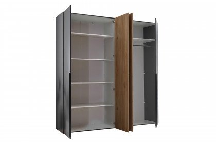 Aska von POL Power - Schlafzimmer-Set graphit - Mauvella Eiche