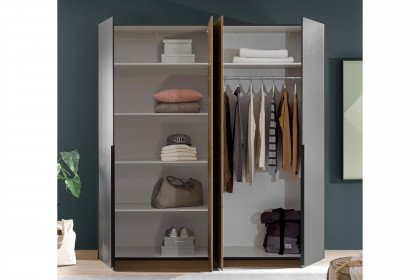 Aska von POL Power - Schlafzimmer-Set graphit - Mauvella Eiche