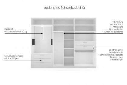 Malmö von SCHÖNER WOHNEN - Kleiderschrank weiß mit Kassettentüren