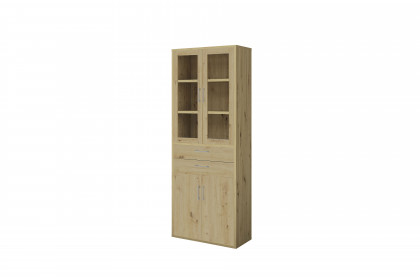 Big Profi Office von Mäusbacher - Glastürenschrank in Asteiche Nachbildung