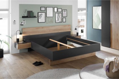 Aska von POL Power - Schlafzimmer-Einrichtung dunkelgrau - Mauvella Oak