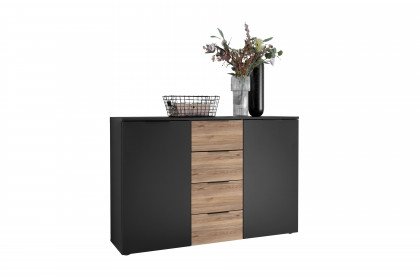 Aska von POL Power - Schlafzimmer-Einrichtung dunkelgrau - Mauvella Oak