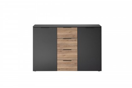 Aska von POL Power - Schlafzimmer-Einrichtung dunkelgrau - Mauvella Oak