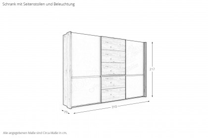 Savona 2.0 von Musterring - Schlafzimmer Vorzugsset Bianco-Eiche teilmassiv