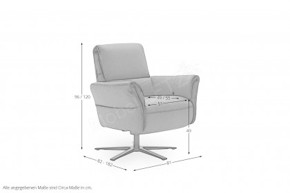 Salerno Flexline von SCHÖNER WOHNEN - Relaxssessel anthrazit