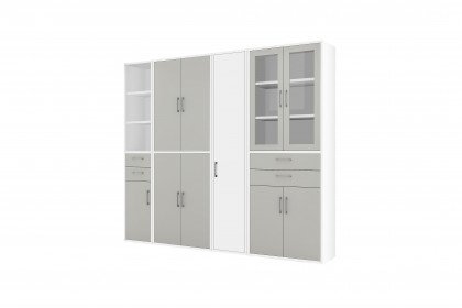 Big Profi Office von Mäusbacher - Aktenschrankkombination in Ice White