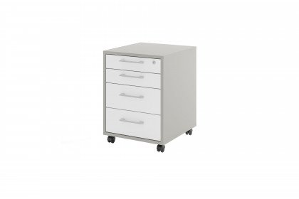 Big Profi Office von Mäusbacher - Büromöbel-Kombi in Ice White und Kreidegrau