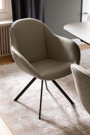 Sorrent von SCHÖNER WOHNEN - Esszimmerstuhl beige/ silver