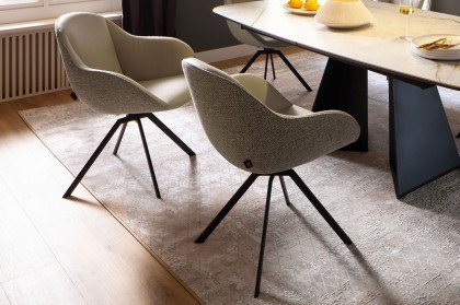 Sorrent von SCHÖNER WOHNEN - Esszimmerstuhl beige/ silver