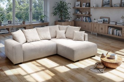 Arpino von Exxpo - Ecksofa Variante rechts creme