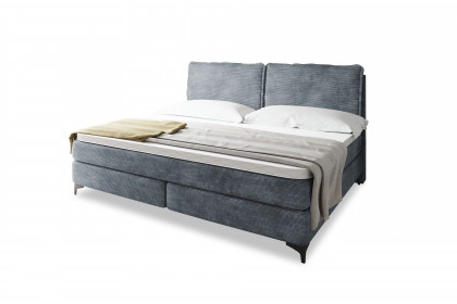 Systembett von Abrilux - Boxspring-Familienbett Relax blaugrau