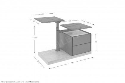 Variante 15 von Versa-living by Vierhaus - Couchtisch in Wildeiche mit zwei Tischplatten