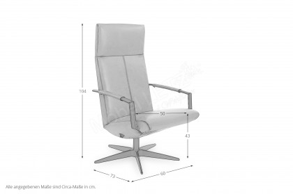 Volo Earth von Gealux - TV-Sessel cognac