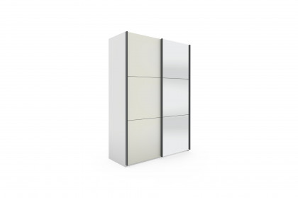 Level 36 Black D von Wimex - Schwebetürenschrank weiß mit Spiegel