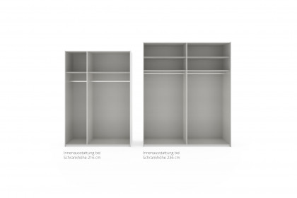 Level 36 Black D von Wimex - Schwebetürenschrank weiß mit Spiegel