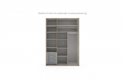 Level 36 Black D von Wimex - Schwebetürenschrank weiß mit Spiegel