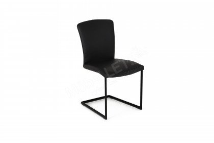 Carola von Gwinner by Radon - Freischwinger schwarz & Leder nero