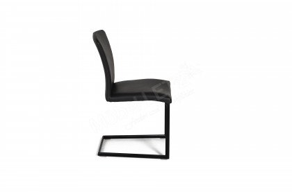 Carola von Gwinner by Radon - Freischwinger schwarz & Leder nero