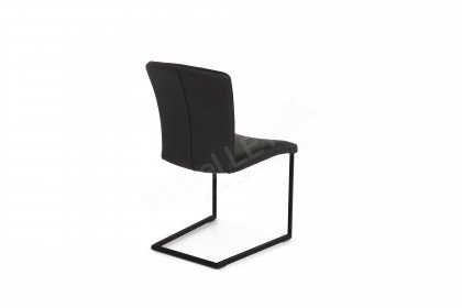 Carola von Gwinner by Radon - Freischwinger schwarz & Leder nero