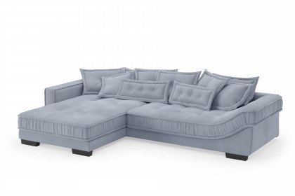 Diwan II von Nova Via - Ecksofa Ausführung links blue-grey
