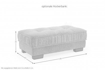 Diwan II von Nova Via - Bigsofa warm-grey