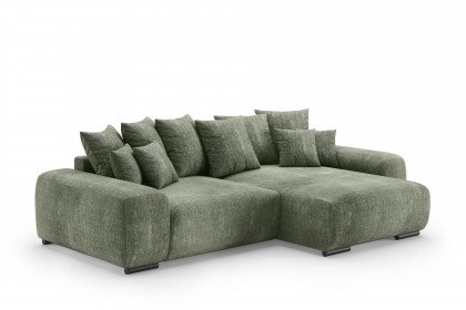 Glamour de Luxe II von Nova Via - Ecksofa rechts green