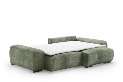 Glamour de Luxe II von Nova Via - Ecksofa rechts green