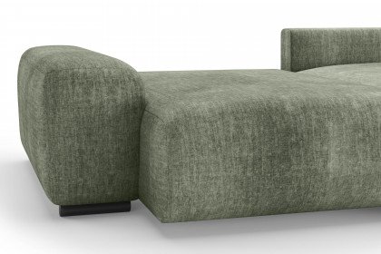 Glamour de Luxe II von Nova Via - Ecksofa rechts green