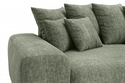 Glamour de Luxe II von Nova Via - Ecksofa rechts green