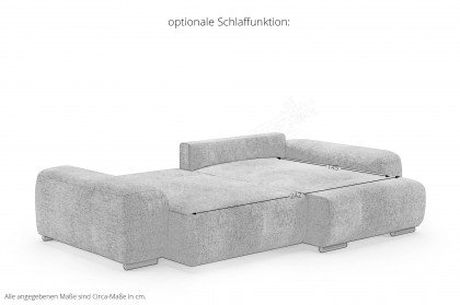Glamour de Luxe II von Nova Via - Ecksofa rechts green