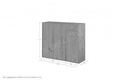Big Profi Office von Mäusbacher - kleines Highboard in Asteiche Nacbildung