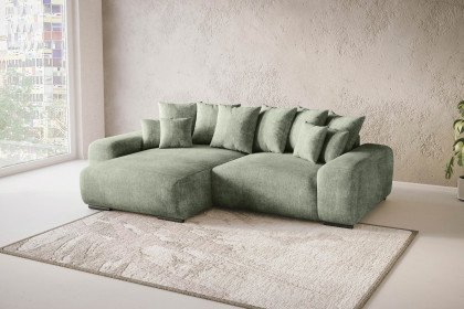 Glamour de Luxe II von Nova Via - Ecksofa links green