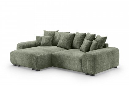 Glamour de Luxe II von Nova Via - Ecksofa links green