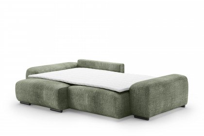 Glamour de Luxe II von Nova Via - Ecksofa links green