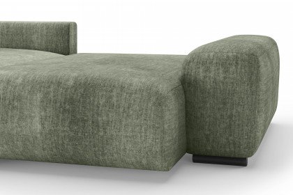 Glamour de Luxe II von Nova Via - Ecksofa links green